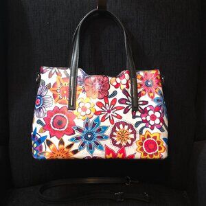 Anna Morellini Cicile Bright Multi Color Leather Handbag